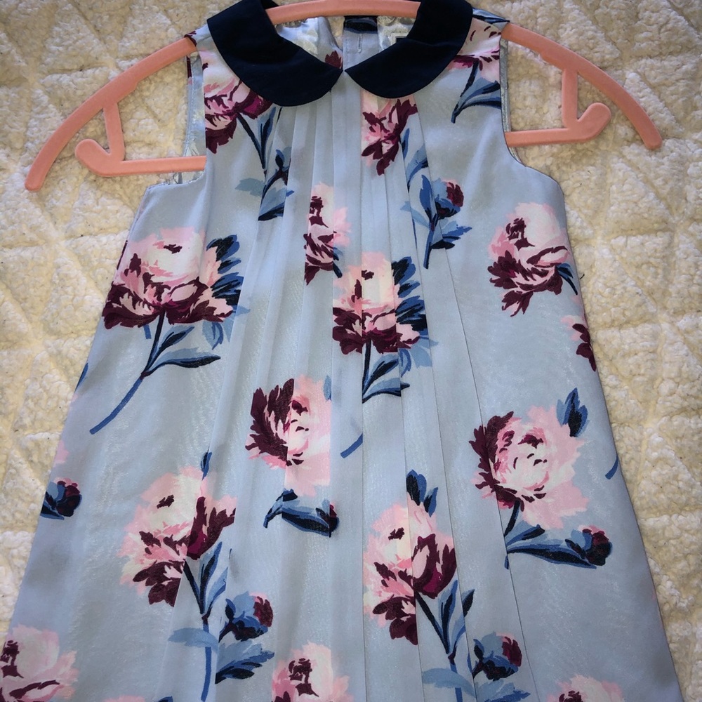 Beautiful Janie&Jack blue and flower print Dress